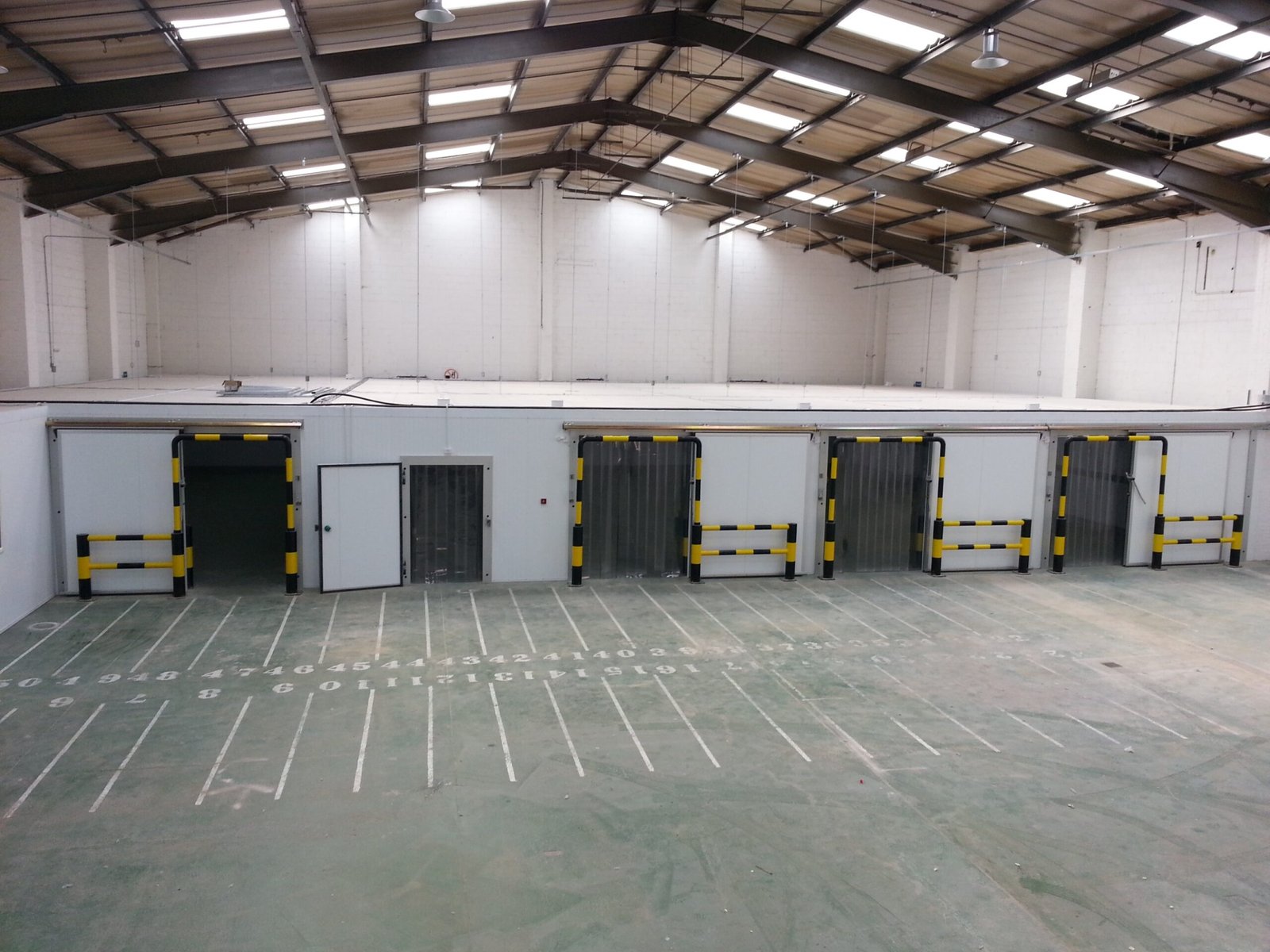 Row of 4 coldroom doors in camberley