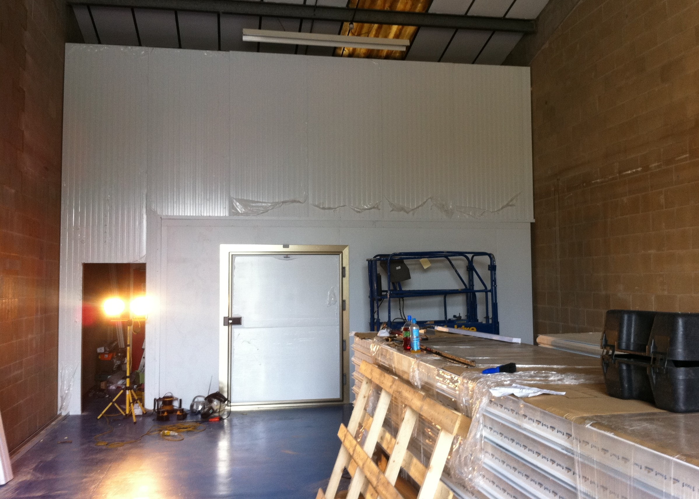 Cold room at Raynor Foods in Chelmsford