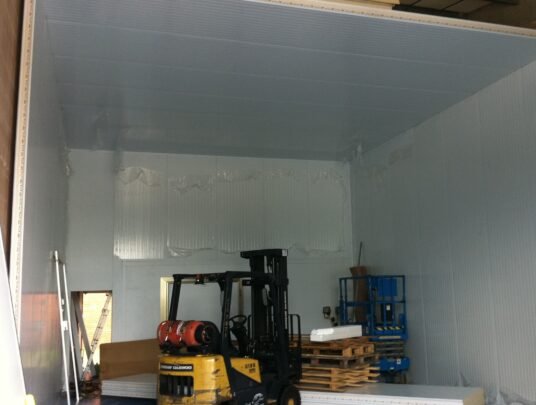 Cold room in progress at raynor foods