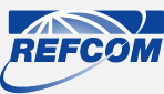 a logo for refcom - an air conditioning contractor