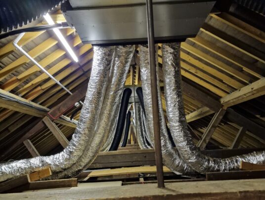 AC tubes in attic